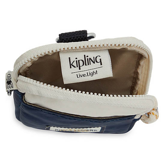 Torebki Kipling Clark Neck Pouch Beżowe Niebieskie | PL 1959GS